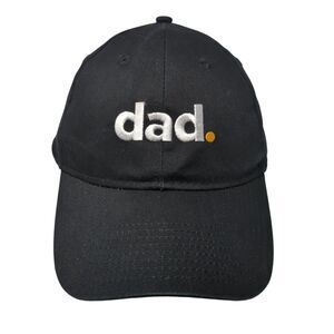 dad. Strapback Baseball Cap Black One Size Adjustable Embroidered Hit Wear